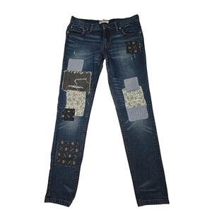 Free‎ People Womens 26 Patchwork Jeans Boho